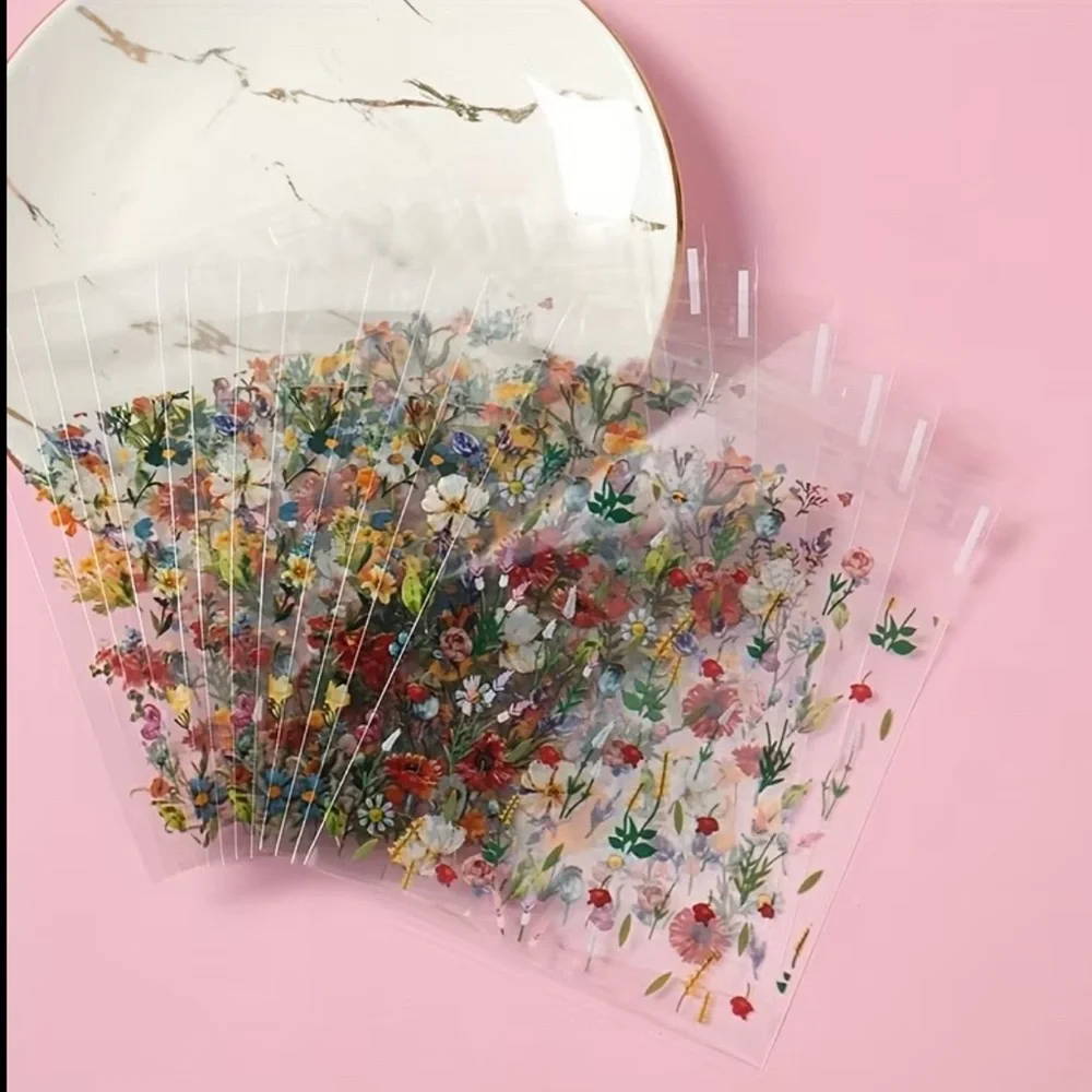25 Wildflower Cellophane Bags